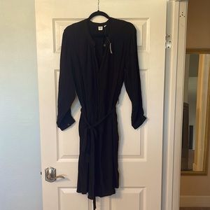 Brand New Black Gap Shirt Dress with Belt